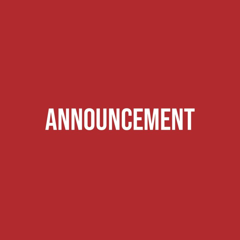 Announcement